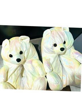 Iridescent Pastel Bear Plush Toy - Pair